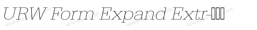 URW Form Expand Extr字体转换 URW Form Expand Extr字体转换